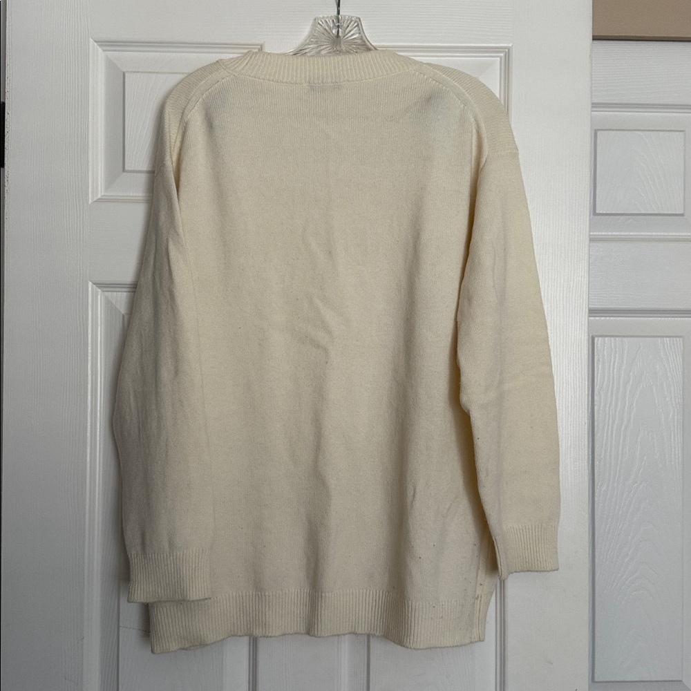 Aritzia The Group Light Birch V-Neck Wool Sweater 2XS - Picture 4 of 6
